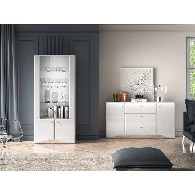 Witryna Glamour 01 Biały alpejski Ml Meble