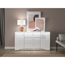 Komoda Glamour 02 Biały alpejski Ml Meble