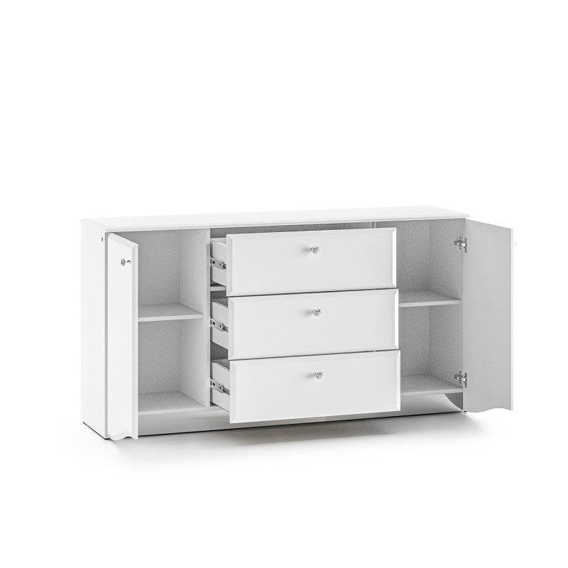 Komoda Glamour 02 Biały alpejski Ml Meble