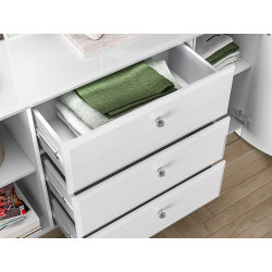 Komoda Glamour 02 Biały alpejski Ml Meble