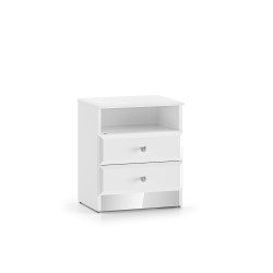 Szafka nocna Glamour 04 Biały alpejski Ml Meble