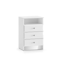 Szafka nocna Glamour 07 Biały alpejski Ml Meble