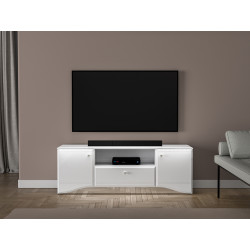 Szafka RTV Glamour 03 Biały alpejski Ml Meble