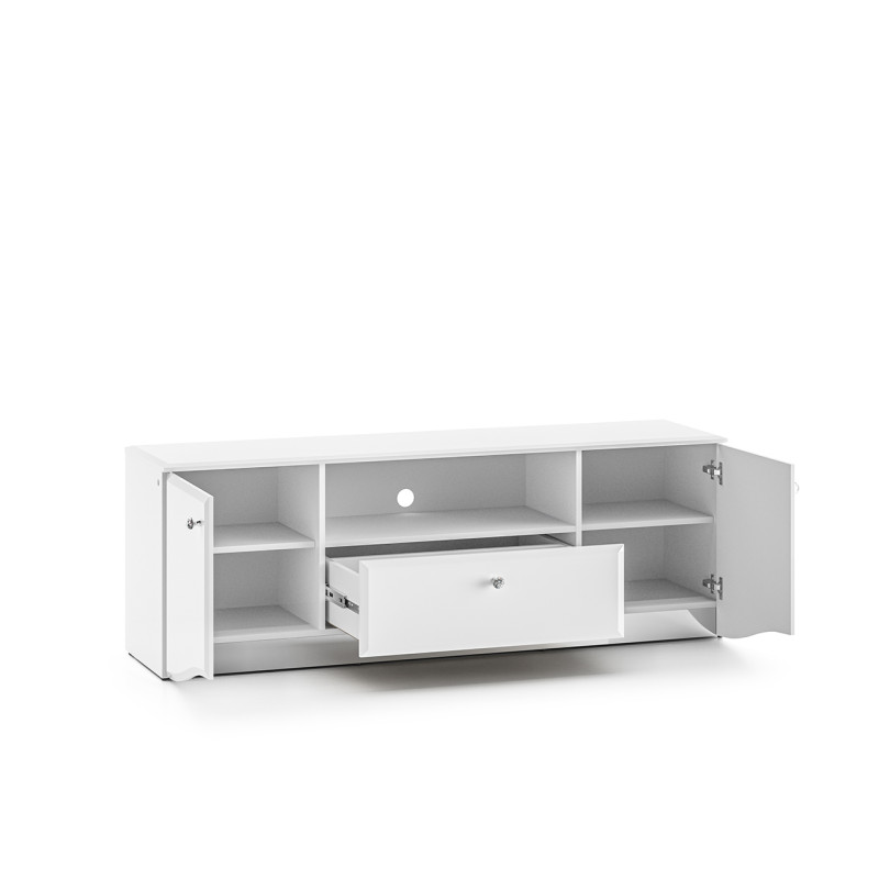 Szafka RTV Glamour 03 Biały alpejski Ml Meble