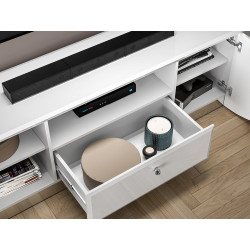 Szafka RTV Glamour 03 Biały alpejski Ml Meble