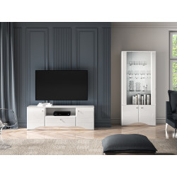 Szafka RTV Glamour 03 Biały alpejski Ml Meble