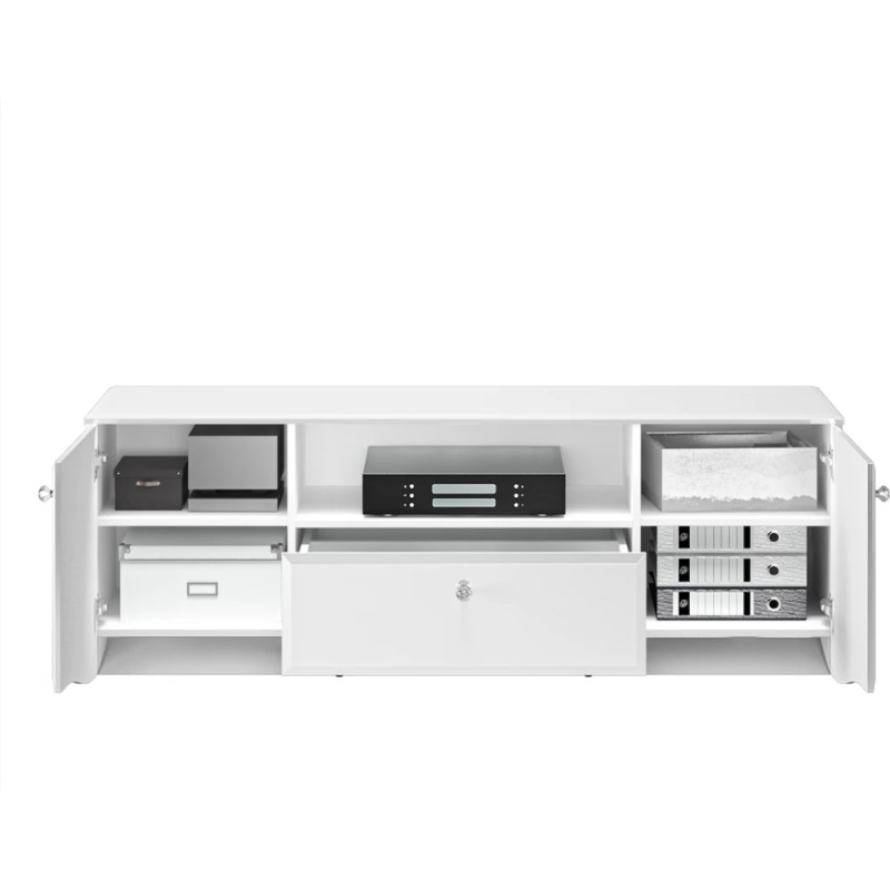 Szafka RTV Glamour 03 Biały alpejski Ml Meble