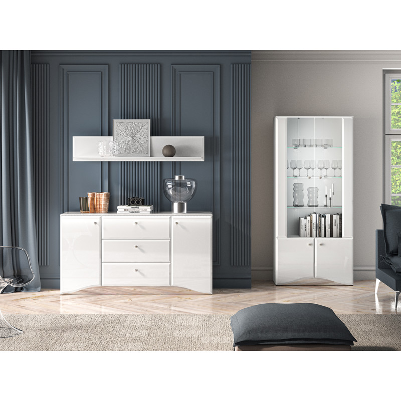 Półka wisząca Glamour 06 Biały alpejski Ml Meble