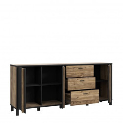 Komoda duża Hayato Czarny/świerk alpejski Meble Forte