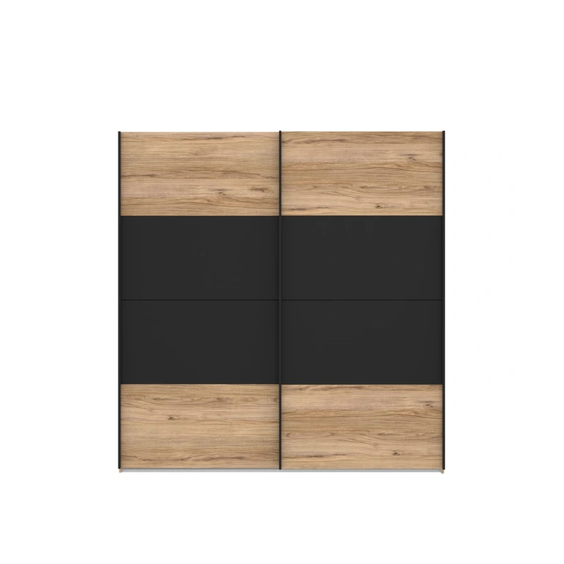 Szafa przesuwna 200 cm Dalate Dąb catania/czarny Meble Forte
