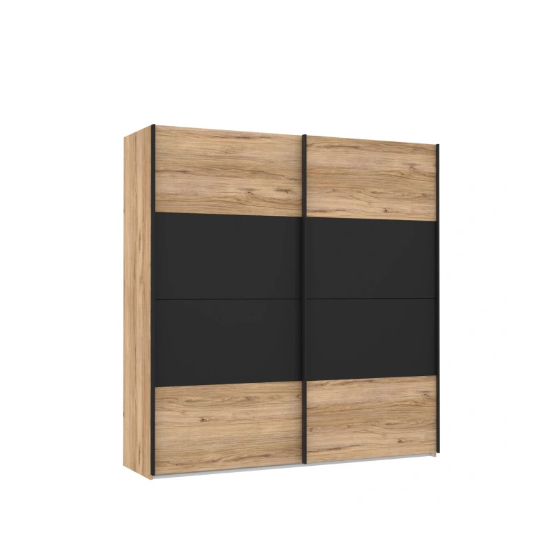 Szafa przesuwna 200 cm Dalate Dąb catania/czarny Meble Forte