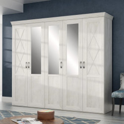 Szafa ubraniowa 260 cm Kashmir Typ KSMS955S3 Meble Forte