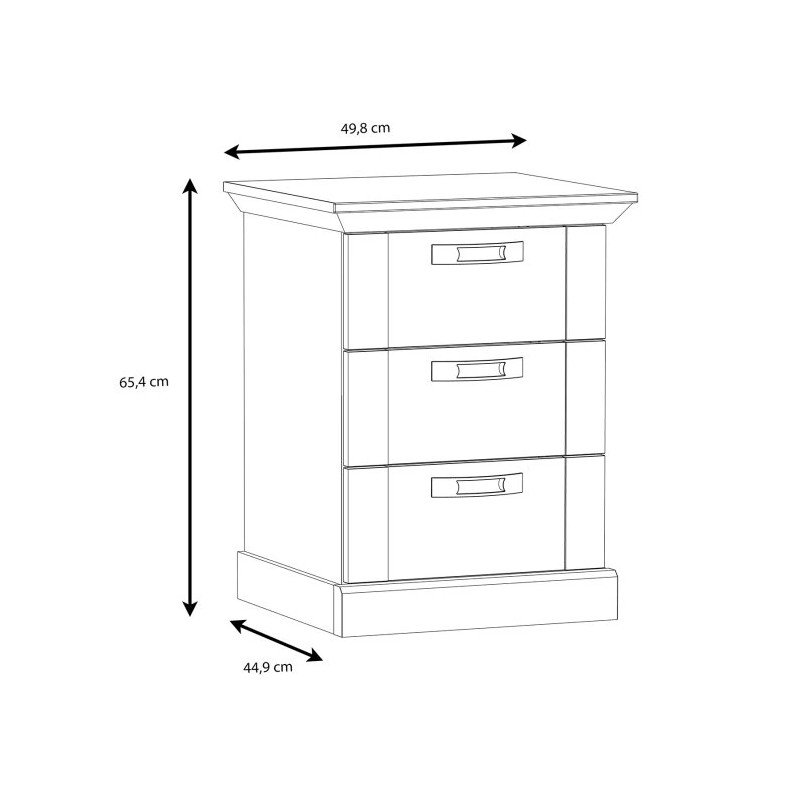 Szafka nocna wysoka Kashmir Typ KSMK113 Meble Forte