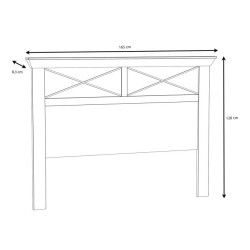 Szczytek łóżka Kashmir Typ KSML017 Meble Forte