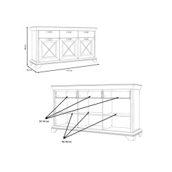 Komoda Kashmir Typ KSMK23 Meble Forte Komoda Kashmir Typ KSMK23 Meble Forte