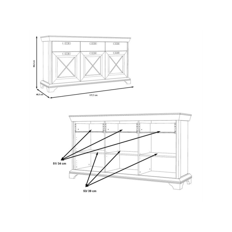 Komoda Kashmir Typ KSMK23 Meble Forte