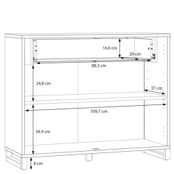 Komoda Mareda MAQK221 Dąb Valencia Meble Forte Komoda Mareda MAQK221 Dąb Valencia Meble Forte
