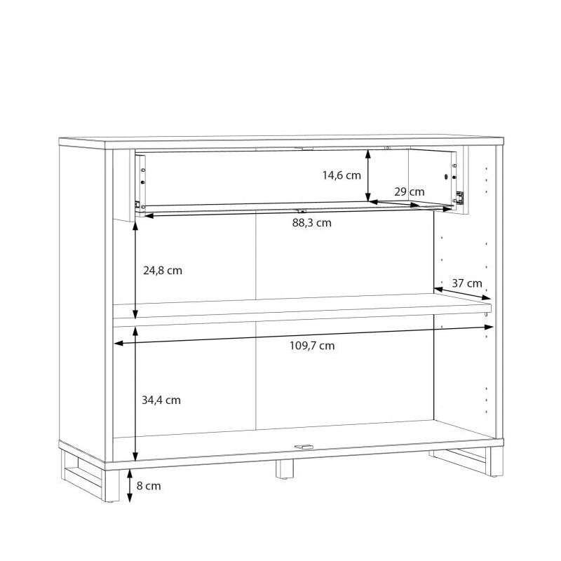 Komoda Mareda MAQK221 Dąb Valencia Meble Forte