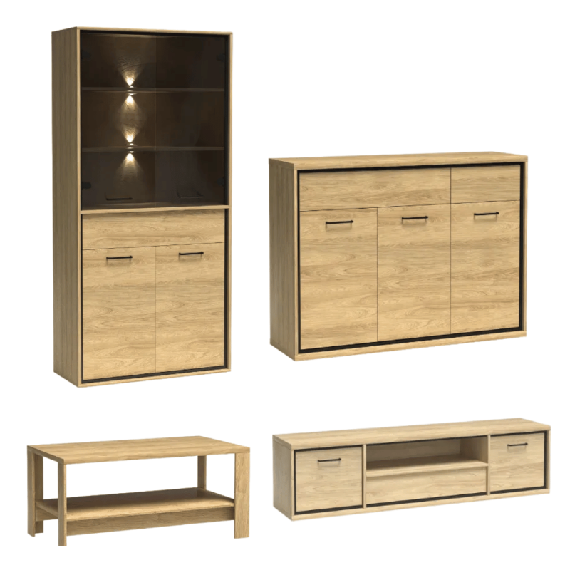 Zestaw Mebli Do Salonu MEDIOLAN Hikora Zestaw Mebli Do Salonu MEDIOLAN Hikora