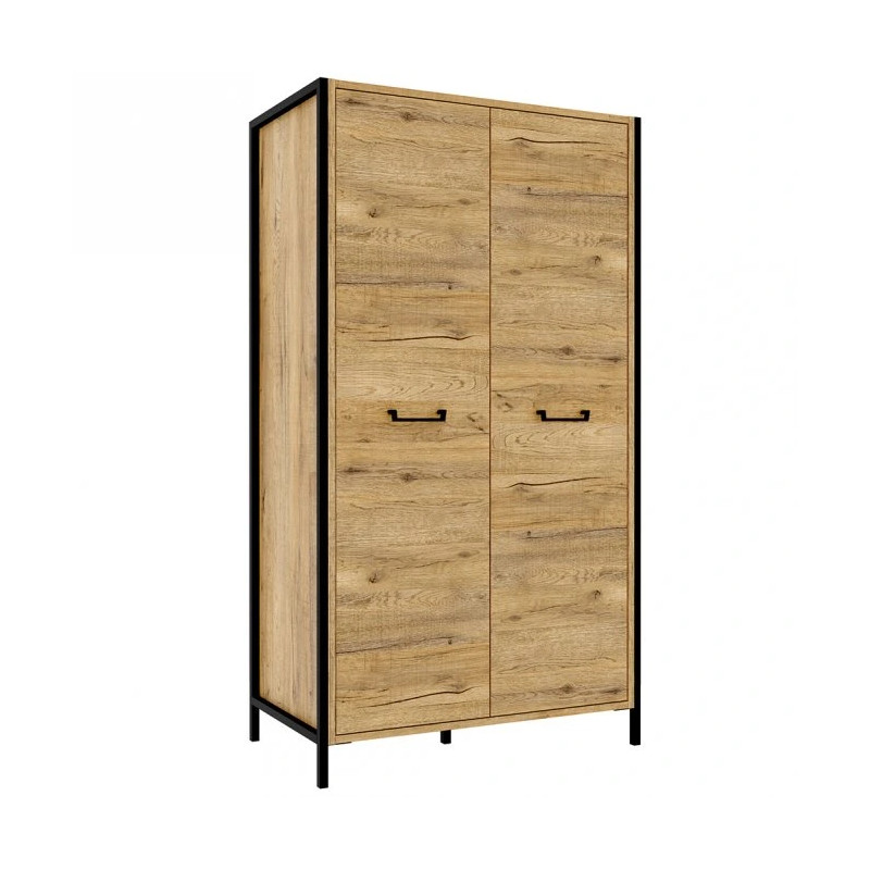 Szafa ubraniowa Oriental Tree 2D Dąb Bartex / czarny Forte