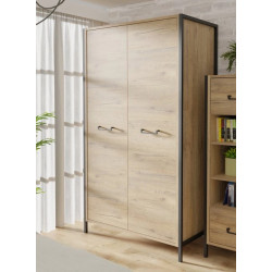 Szafa ubraniowa Oriental Tree 2D Dąb Bartex / czarny Forte