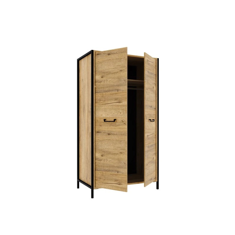 Szafa ubraniowa Oriental Tree 2D Dąb Bartex / czarny Forte