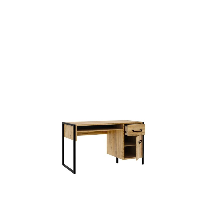 Biurko Oriental Tree 1D1S Dąb Bartex / czarny Forte
