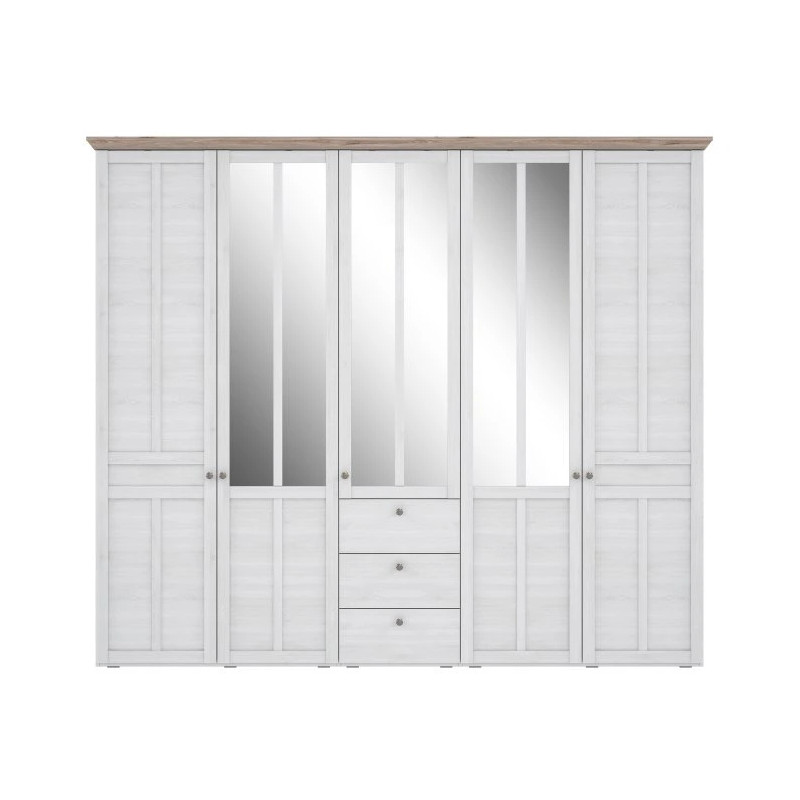 Szafa ubraniowa Illopa TIQS851S Dąb Śnieżny / Dąb Nelson Forte