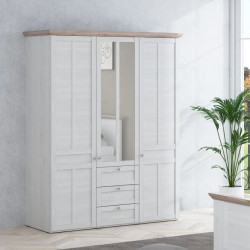 Szafa ubraniowa Illopa TIQS833S1 Dąb Śnieżny / Dąb Nelson Forte