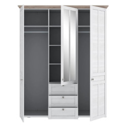 Szafa ubraniowa Illopa TIQS833S1 Dąb Śnieżny / Dąb Nelson Forte