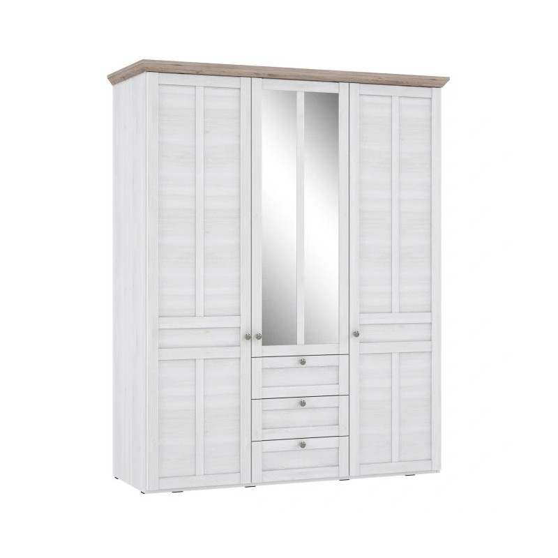 Szafa ubraniowa Illopa TIQS833S1 Dąb Śnieżny / Dąb Nelson Forte