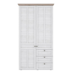 Szafa ubraniowa Iloppa TIQS823 Dąb Śnieżny / Dąb Nelson Forte