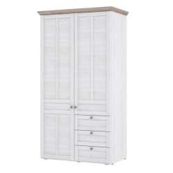 Szafa ubraniowa Iloppa TIQS823 Dąb Śnieżny / Dąb Nelson Forte