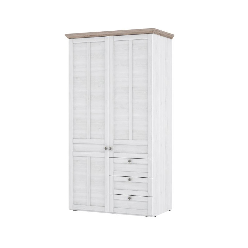 Szafa ubraniowa Iloppa TIQS823 Dąb Śnieżny / Dąb Nelson Forte