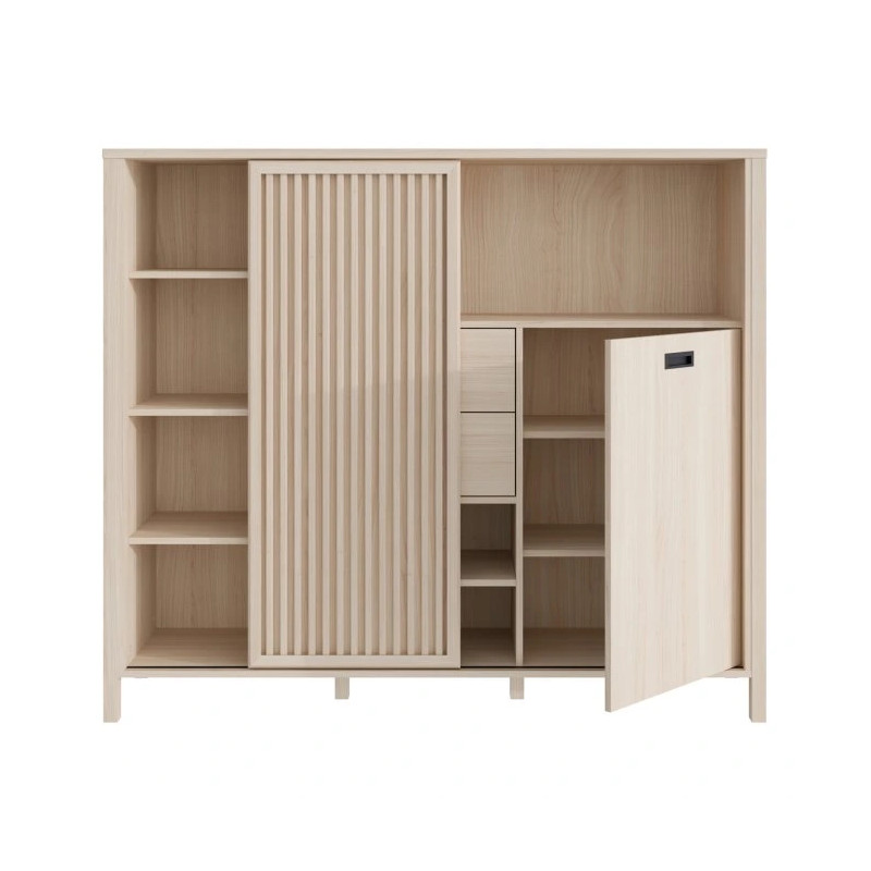 Szafka z lamelami Jytana JTNR333L Dąb Riva Meble Forte