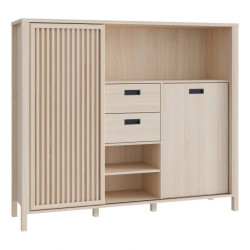 Szafka z lamelami Jytana JTNR333L Dąb Riva Meble Forte