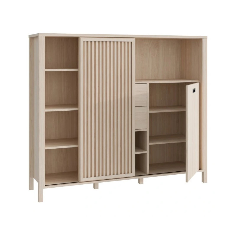 Szafka z lamelami Jytana JTNR333L Dąb Riva Meble Forte