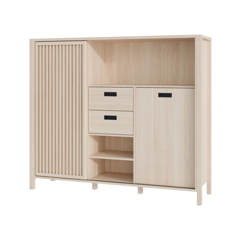 Szafka z lamelami Jytana JTNR333L Dąb Riva Meble Forte