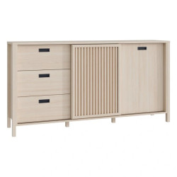 Komoda z lamelami Jytana JTNK233R Dąb Riva Meble Forte