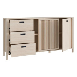 Komoda z lamelami Jytana JTNK233R Dąb Riva Meble Forte