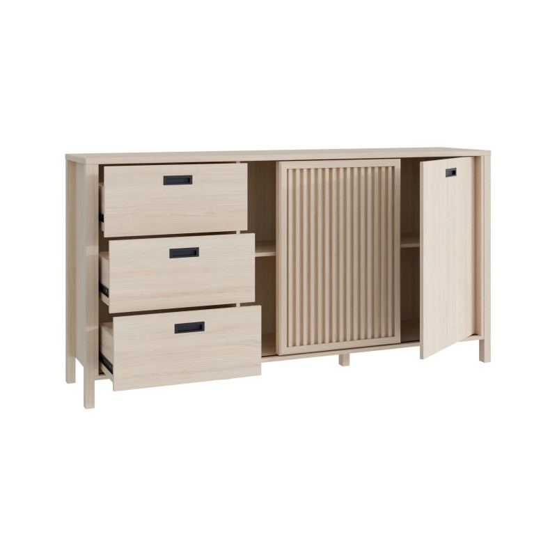 Komoda z lamelami Jytana JTNK233R Dąb Riva Meble Forte