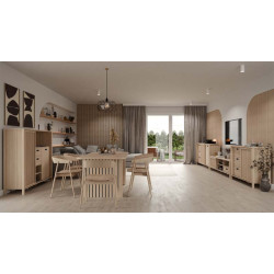 Komoda z lamelami Jytana JTNK233R Dąb Riva Meble Forte