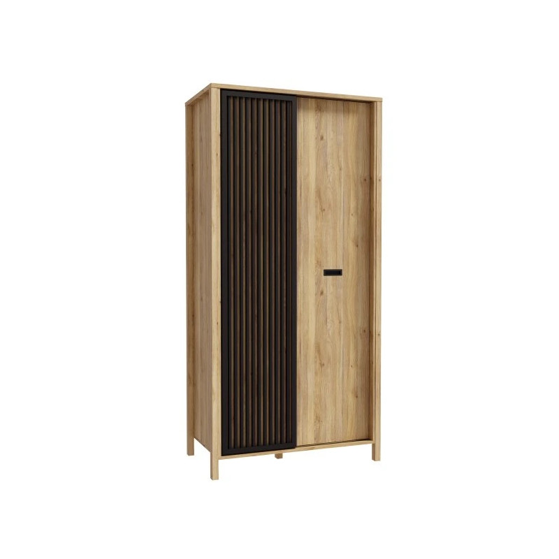 Szafa ubraniowa z lamelami Jytana JTNS821L Dąb Mauvella /