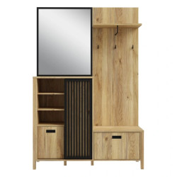 Przedpokój Jytana JTND01L Dąb Mauvella / Czarny Meble Forte