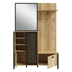 Przedpokój Jytana JTND01L Dąb Mauvella / Czarny Meble Forte