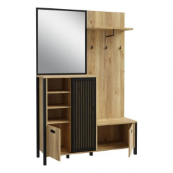 Przedpokój Jytana JTND01L Dąb Mauvella / Czarny Meble Forte