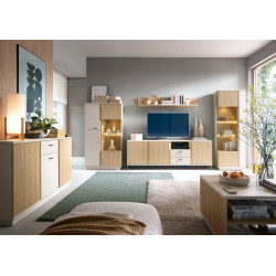 Szafa Mosano LUSS101 Dąb Cremona/Kaszmir Meble Wójcik