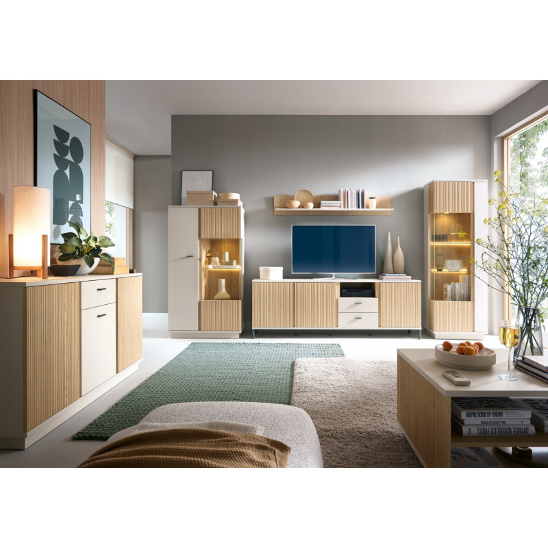 Szafa Mosano LUSS101 Dąb Cremona/Kaszmir Meble Wójcik