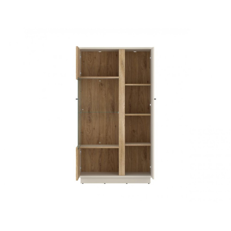 Witryna Mosano LUSV102 Dąb Cremona/Kaszmir Meble Wójcik