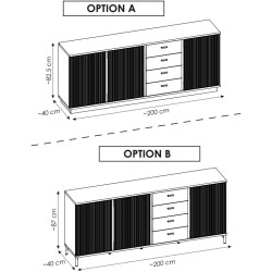 Komoda Mosano LUSK103 Dąb Cremona/Kaszmir Meble Wójcik Komoda Mosano LUSK103 Dąb Cremona/Kaszmir Meble Wójcik